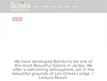 Tablet Screenshot of bonitahairandbeauty.com